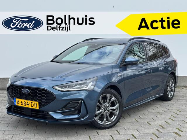 Ford FOCUS Wagon EcoBoost 125pk Hybrid ST Line | All-Seasons | 100% Dealer onderhouden | LED | Clima | Cruise | Draadloos CarPlay