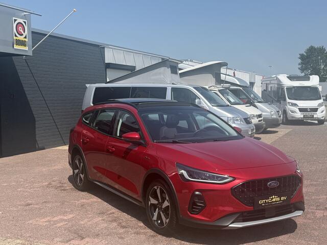 Ford FOCUS Wagon 1.0 EcoBoost mild Hybrid Active X automaat nieuwstaat slechts 14 dkm !!! pano apple carplay camera keyless entry climate ctr cruise ctr led pdc v/a lmv 17 inch 1e eigenaar dealer onderhouden