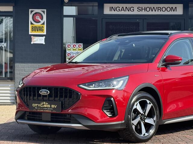 Ford FOCUS Wagon 1.0 EcoBoost mild Hybrid Active Style automaat nieuwstaat slechts 14 dkm !!! panoramadak apple carplay camera keyless entry climate ctr cruise ctr led pdc v/a lmv 17 inch 1e eigenaar dealer onderhouden