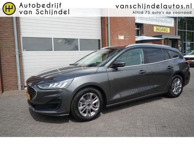 Ford FOCUS Wagon 1.0 ECOBOOST HYBRID TITANIUM ORIGINEEL NEDERLANDS NAVIGATIE ANDROID/APPLECARPLAY 4X ZGAN ALL SEASON BANDEN ECC AIRCO CRUISECONTROL LED PDC LMV ENZ...