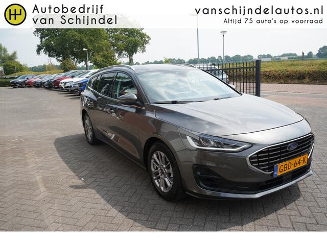 Ford FOCUS Wagon 1.0 ECOBOOST HYBRID TITANIUM ORIGINEEL NEDERLANDS NAVIGATIE ANDROID/APPLECARPLAY 4X ZGAN ALL SEASON BANDEN ECC AIRCO CRUISECONTROL LED PDC LMV ENZ...