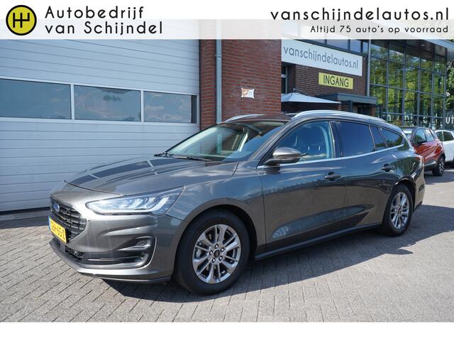 Ford FOCUS Wagon 1.0 ECOBOOST 155PK HYBRID AUTOMAAT TITANIUM JUNI 2024 ORIGINEEL NL FULL LED ANDROID-APPLECARPLAY NAVI CLIMA CRUISE BLUETOOTH PDC V+A 16INCH 4X ALL SEASON BANDEN 4X ELECTR.RAMEN/SPIEGELS ENZ...