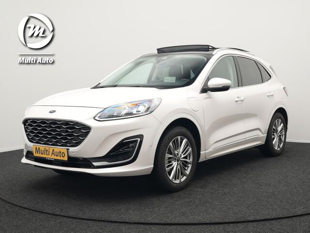 Ford KUGA 2.5 Vignale Plug In Hybrid 225pk PHEV | Trekhaak af Fabriek | Panodak | Adaptive Cruise | Lederen Sportstoelen Memory | Head Up | B&O Sound | Keyless | 360 Camera | Apple Carplay |