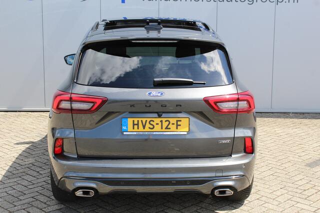 Ford KUGA 2.5 PHEV ST-Line X Nieuwste model Ultieme luxe hoogzitter. , Schuif / kanteldak Elektrisch inklapbare Trekhaak, vooruit, stuur, stoelverwarming V+A, 360 Camera, HUB, Apple/Androidauto, Elektrisch verstelbare stoelen, LED V+A, Trekgewicht 2100kg !