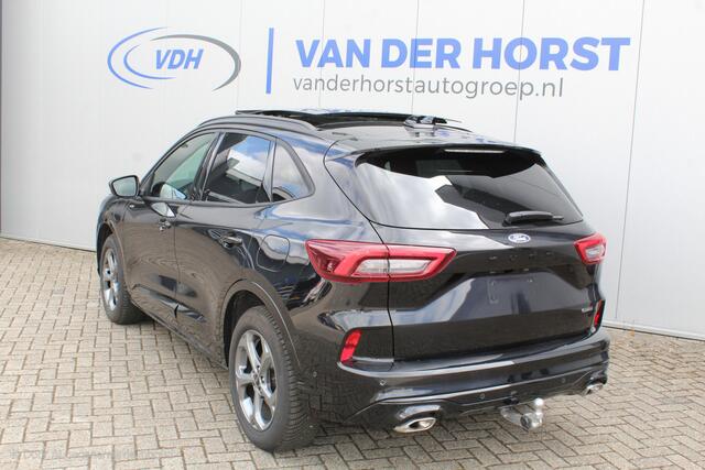 Ford KUGA 2.5-243pk PHEV ST-Line X. Nieuwste model ! Van ¤. 54.937,- voor ¤. 44.450,- ! Trekgewicht van 2.100kg ! Schuif / kanteldak. Elektrisch inklapbare Trekhaak, vooruit, stuur, stoelverwarming V+A, 360 Camera, HUB, Apple/Androidauto, Elektrisch verstelbare sto