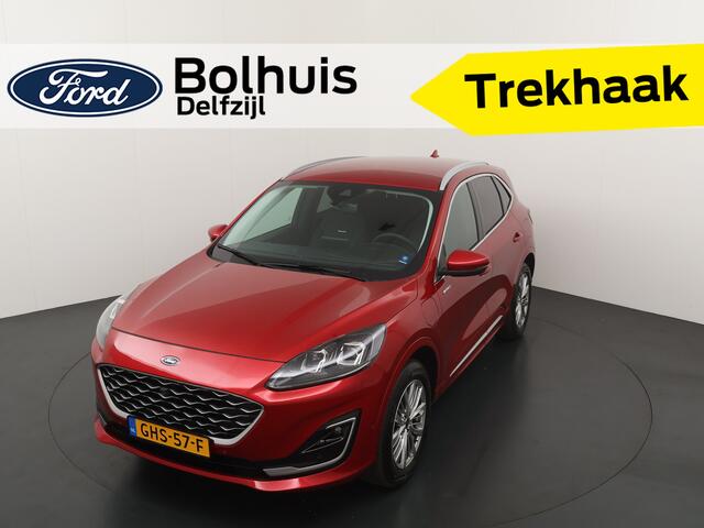 Ford KUGA 2.5 PHEV 225 pk Vignale | Trekhaak | Leder | Winter Pack | Adapt. Cruise | Camera | El. a. klep | El verst. stoel + geh. |