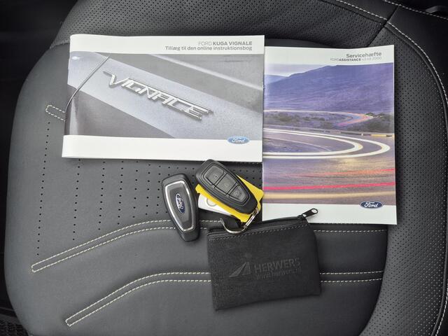 Ford KUGA 2.5 PHEV Plug-in Vignale Automaat / Driver Assistance Pack / Technology Pack / HUD / Apple Carplay Android Auto / Stuur-, Stoel en Achterbankverwarming / Adaptief CC / Voorruit verwarming / Elektrische achterklep / Achteruitrijcamera / Keyless Entry/Start
