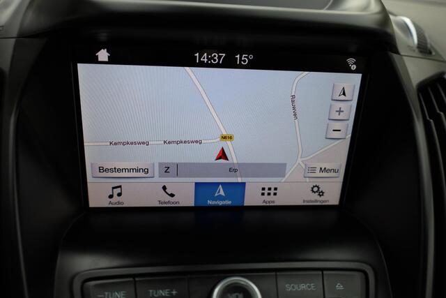 Ford KUGA 1.5 EcoBoost Titanium HALF-LEER TREKHAAK KEYLESS-START CLIMA CRUISE NAVI BT-TELEFOONVERB. PDC 17''LMV