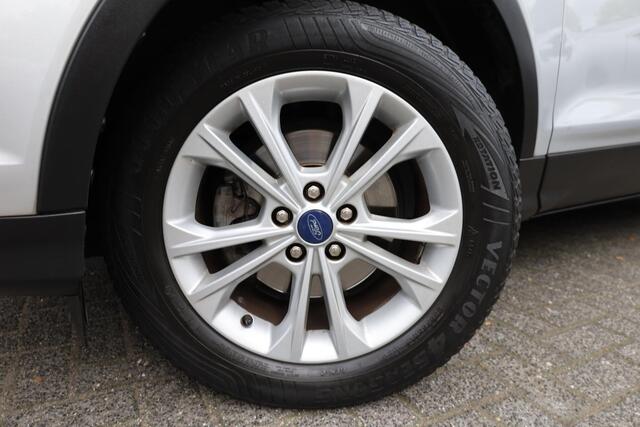 Ford KUGA 1.5 EcoBoost Titanium HALF-LEER TREKHAAK KEYLESS-START CLIMA CRUISE NAVI BT-TELEFOONVERB. PDC 17''LMV