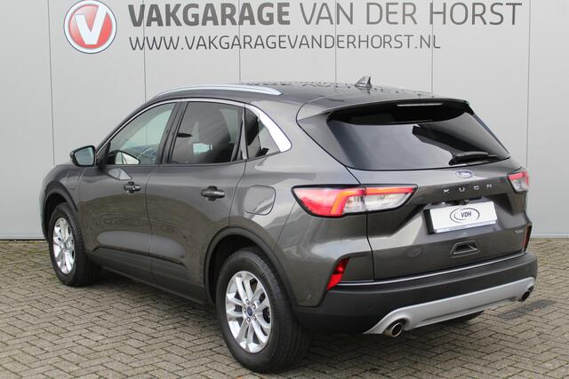Ford KUGA 2.5-225pk PHEV Titanium X. Hybride rijden voor een reële prijs ! Stoel-, stuur- en voorraamverw., navigatie, telefoonvoorb., B&O soundsyst., side- en lane assist, adapt. cruise cntrl, elektr. achterklep, elektr. verstelb., best. stoel, lm wielen, camera v