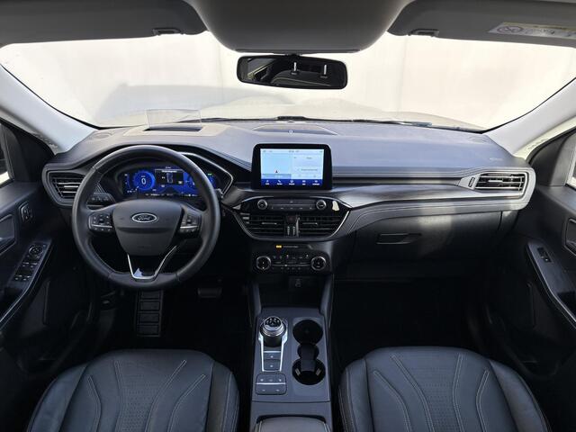 Ford KUGA 2.5 PHEV Plug-in Vignale Automaat / Fabrieksgarantie tot 04/2026 / Dealer Onderhouden / 1.500kg Trekgewicht / HUD / Driver Assistance Pack / Technology Pack / Stuur-, Stoel en Achterbank verwarming / Adaptieve CC / Apple Carplay Android Auto /