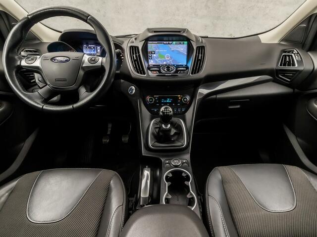 Ford KUGA 1.5 Titanium (NAVIGATIE, CLIMATE, LEDER, CAMERA, TREKHAAK, STOELVERWARMING, SPORTSTOELEN, GETINT GLAS, CRUISE, LM VELGEN, NIEUWSTAAT)