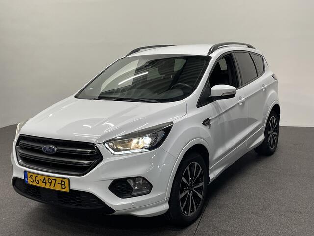 Ford KUGA 1.5 EcoBoost ST Line Navigatie Xenon Automatische Airco Bluetooth Cruise Control Parkeersensoren voor+ achter Dakrails Trekhaak 18 inch weinig kilometers!