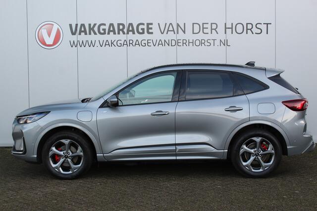 Ford KUGA 2.5-243pk PHEV ST-Line X. Van ¤. 54.937,- voor ¤. 43.735,- ! Trekgewicht van 2.100kg ! Elektr. verstelb. AGR stoelen voor, Stoel-, stuur-, voorraam- en achterbank verwarming, Elektr. panorama/schuif-kanteldak , Trekhaak elektr. wegklapbaar, B&O soundsyst.