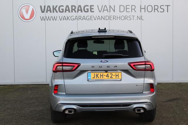 Ford KUGA 2.5-243pk PHEV ST-Line X. Van ¤. 54.937,- voor ¤. 43.735,- ! Trekgewicht van 2.100kg ! Elektr. verstelb. AGR stoelen voor, Stoel-, stuur-, voorraam- en achterbank verwarming, Elektr. panorama/schuif-kanteldak , Trekhaak elektr. wegklapbaar, B&O soundsyst.