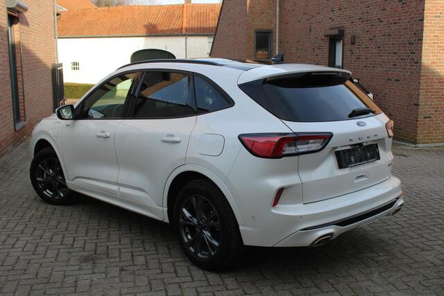 Ford KUGA 2.5 PHEV ST-Line X Driver Ass Pack, Pearl White, Elek Trekhaak, Panoramadak, All Season!