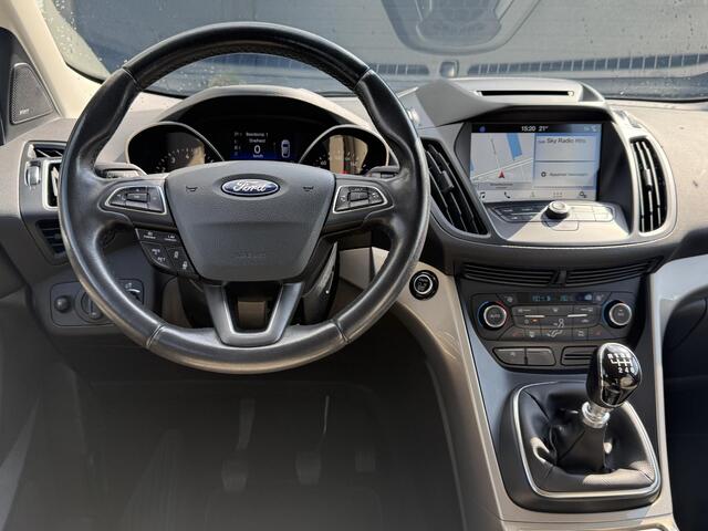 Ford KUGA 1.5 EcoBoost Titanium 2e Eigenaar,Dealer Onderhouden,Leder,Navi,Camera,Clima,Cruise,Stoelverwarming,6 Bak,150pk,Nieuwe Apk bij Aflevering