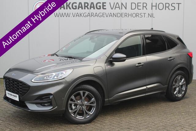 Ford KUGA 2.5-225pk Plug-in Hybrid ST-Line X. Hybride rijden voor een reële prijs ! Adaptive Cruise Control, Stoel-, achterbank, stuur- en voorraamverwarming, autm. airco dual, camera v+a, elektr. achterklep, side- en lane assist etc.