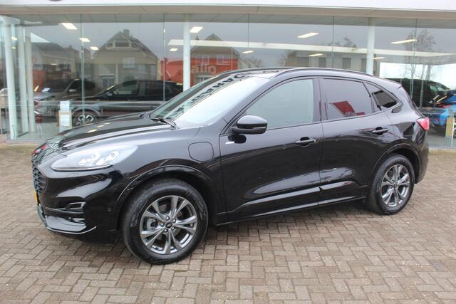 Ford KUGA 2.5 PHEV ST-Line X , 1500kg Trekgewicht Hybride rijden voor een reële prijs ! Adaptive Cruise Control, Stoel-, stuur- en voorraamverwarming, Climate Control, Metallic lak, Camera v+a, Elektr. achterklep, Side- en lane assist etc.