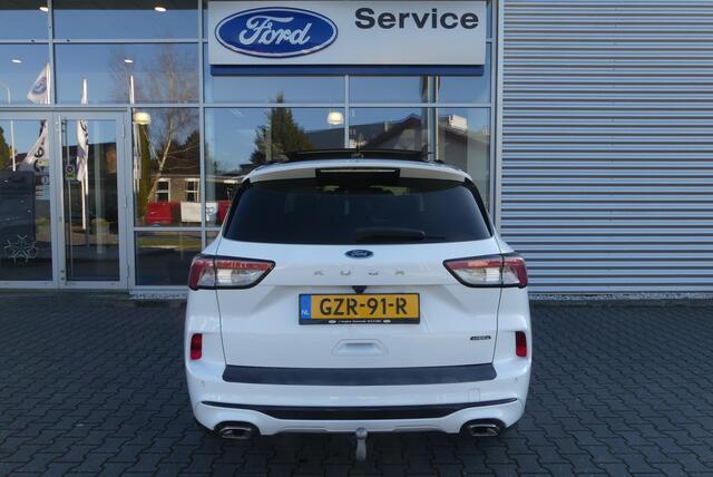 Ford KUGA 2.5 PHEV ST-Line X ELEKT. TREKHAAK (1.500KG), PANO, HUD, WINTER PACK, ADAPT. CRUISE, CLIMA, NAVI, CAMERA V&A, PDC V&A, APPLE CARPLAY/ANDROID AUTO, BLIS, KEYLESS, 49.416KM