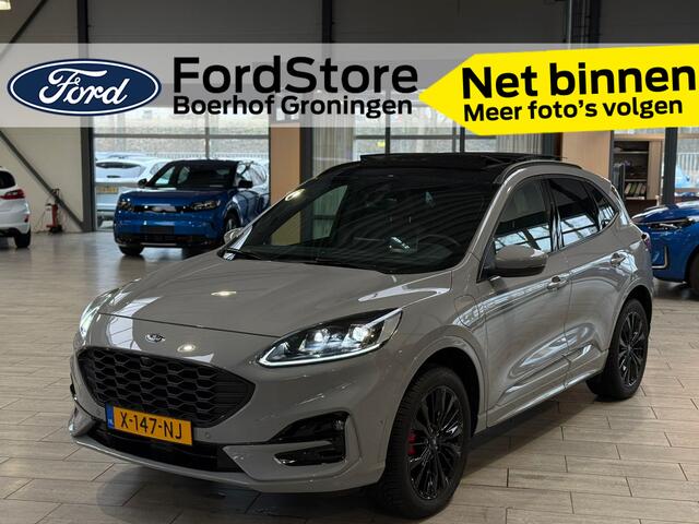 Ford KUGA 2.5 PHEV 225 pk Graphite Tech Edition | Pano | Trekhaak | 19" | Adapt. cruise | Adapt. LED | 1e eig. | 100% dealer onderh.