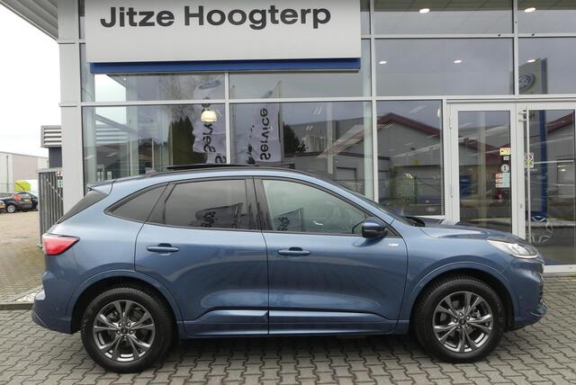Ford KUGA 2.5 PHEV ST-Line X TREKHAAK (1.500KG), PANO, HUD, WINTER PACK, ADAPT. CRUISE, CLIMA, NAVI, CAMERA V&A, PDC V&A, APPLE CARPLAY/ANDROID AUTO, BLIS, KEYLESS, B&O, ELEKT. ACHTERKLEP, ELEKT. STOEL, 31.652KM