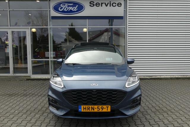 Ford KUGA 2.5 PHEV ST-Line X TREKHAAK (1.500KG), PANO, HUD, WINTER PACK, ADAPT. CRUISE, CLIMA, NAVI, CAMERA V&A, PDC V&A, APPLE CARPLAY/ANDROID AUTO, BLIS, KEYLESS, B&O, ELEKT. ACHTERKLEP, ELEKT. STOEL, 31.652KM