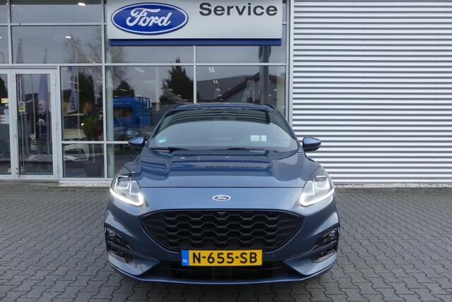 Ford KUGA 2.5 PHEV ST-Line X TREKHAAK AFNEEMBAAR (1.500KG), HUD, WINTER PACK, ADAPT. CRUISE, CLIMA, NAVI, CAMERA V&A, PDC V&A, APPLE CARPLAY/ANDROID AUTO, BLIS, KEYLESS, B&O, ELEKT. ACHTERKLEP, ELEKT. STOEL, 84.709KM