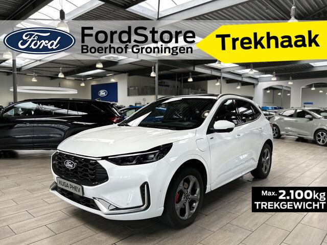 Ford KUGA 2.5 PHEV 243 pk ST-Line X I Trekhaak | AGR stoelen I Pano I Matrix LED I Adapt Cruise I 360° Camera | 4 seiz. banden
