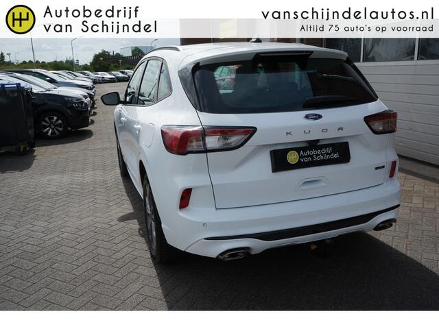 Ford KUGA 2.5 PHEV ST-LINE KEURIGE NETTE STAAT DEALER ONDERHOUDEN 18INCH 4X NIEUWE ALL SEASON BANDEN CAMERA AFN.TREKHAAK LED STOELVERWARMING ANDROID/APPLECARPLAY NAVI CLIMA CRUISE PDC V+A ENZ...