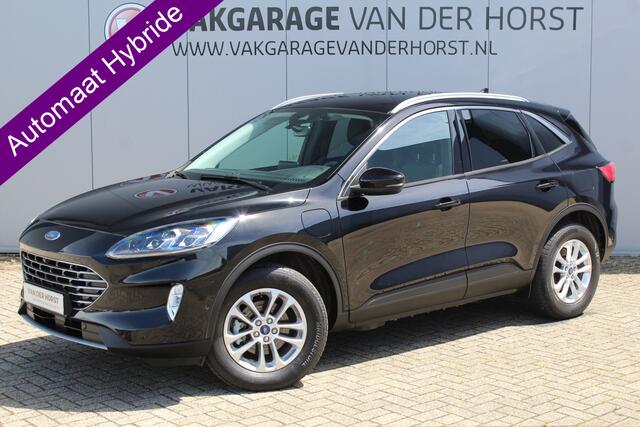 Ford KUGA 2.5-225 pk Titanium X PHEV Plug-in Hybrid. Hybride rijden voor een gunstig bedrag ! Stuur-, stoel-, achterbank- en voorraamverw., lane- en side assist, camera, adapt. cruise cntrl, autm. airco dual, B&O soundsyst., camera v+a etc.