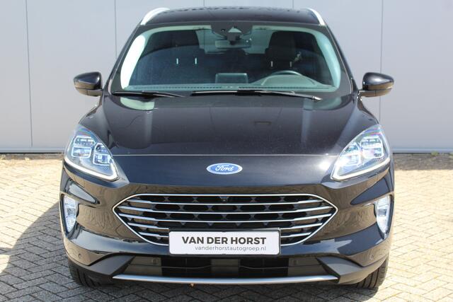 Ford KUGA 2.5-225 pk Titanium X PHEV Plug-in Hybrid. Hybride rijden voor een gunstig bedrag ! Stuur-, stoel-, achterbank- en voorraamverw., lane- en side assist, camera, adapt. cruise cntrl, autm. airco dual, B&O soundsyst., camera v+a etc.