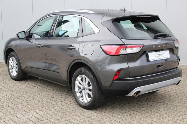 Ford KUGA 2.5-225 pk Titanium PHEV Plug-in Hybrid. Hybride rijden voor een gunstig bedrag ! Stuur-, stoel-, achterbank- en voorraamverw., lane- en side assist, camera v+a, adapt. cruise cntrl, autm. airco dual, camera v+a etc.