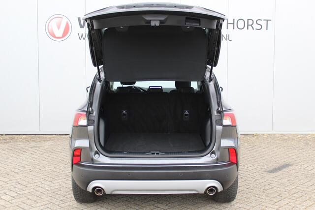 Ford KUGA 2.5-225 pk Titanium PHEV Plug-in Hybrid. Hybride rijden voor een gunstig bedrag ! Stuur-, stoel-, achterbank- en voorraamverw., lane- en side assist, camera v+a, adapt. cruise cntrl, autm. airco dual, camera v+a etc.