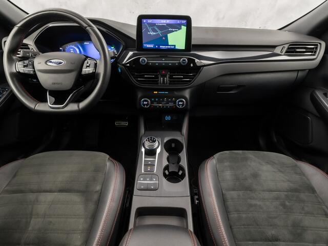 Ford KUGA 2.5 PHEV ST-Line X 225Pk Automaat (PANORAMADAK, 1e EIGENAAR, APPLE CARPLAY, STUUR/STOELVERWARMING, BANG&OLUFSEN, ELEK SPORTSTOELEN, CAMERA, TREKHAAK, ADAPTIVE CRUISE, NIEUWSTAAT)