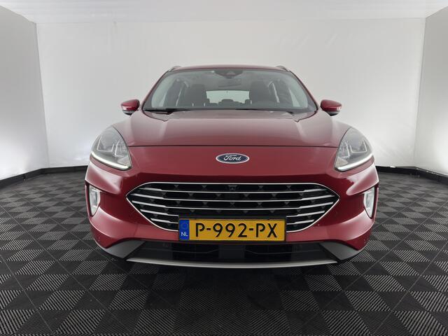 Ford KUGA 2.5 PHEV Titanium (Plug-in) (INCL-BTW) *DIGI-COCKPIT | ADAPTIVE-CRUISE | BLINDSPOT | PARK-PILOT | CAMERA | NAVI-FULLMAP | HEATED-SEATS | COMFORT-SEATS | ECC | CARPLAY | PDC | DAB | LANE-ASSIST | TOWBAR | 18''ALU*