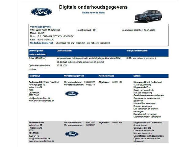 Ford KUGA 2.5 PHEV ST-Line X / Panorama schuifdak / 1.500 kg trekgewicht / Parkeer assistent / Navi / B&O audio / Apple Carplay Android / Stuur-, stoel- en achterbankverwarming / Elektr. stoel & klep / 18" LM wielen /