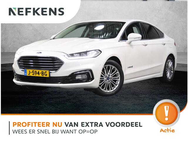 Ford MONDEO 188PK Hybride Titanium | 1ste eigenaar | LEER | Camera | Dodehoekdetectie | Electrische stoelen | Navigatie | AUTOMAAT | Stoel/stuur/verwarmd/verkoeld | Adaptive Cruise Control | Isofix | Privacy Glass |