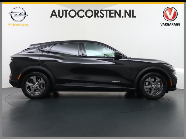 Ford MUSTANG Mach-E Extended RWD 98 kWh Leer Pano-Dak Auto-Pilot-Adaptive Cruise+Lane Centring Assist en Stop&Go Apple-Android Carplay 360-gr-Camera Active-Park-Assist+PDC-a+v Sync4 18"LM B&O-HiFi-10speakers Qi-laden LED-v+a Pre-Collision-Assist+voetgangers-en-fietser