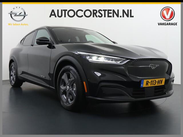 Ford MUSTANG Mach-E Extended RWD 98 kWh Leer Pano-Dak Auto-Pilot-Adaptive Cruise+Lane Centring Assist en Stop&Go Apple-Android Carplay 360-gr-Camera Active-Park-Assist+PDC-a+v Sync4 18"LM B&O-HiFi-10speakers Qi-laden LED-v+a Pre-Collision-Assist+voetgangers-en-fietser