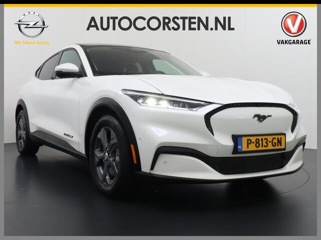 Ford MUSTANG Mach-E Extended RWD 98kWh 301pk Leer Trekhaak Pano-Dak Adaptive Cruise Lane Centring/change Assist Stop&Go Apple Carplay Android Auto 360°Camera Active-Park-Assist PDC-a+v Sync4A Lmv B&O®-HiFi-10speakers Qi-laden LED Pre-Collision-Assist Elektr.verst.Stoe
