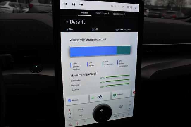 Ford MUSTANG Mach-E Extended AWD 98 kWh / SoH 94.1% / Trekhaak / Panoramadak / Camera / Leder / 19'' / B&O / Keyless / DAB / Dodehoek / ACC / Navigatie / Sfeerverlichting / Stoelverwarming