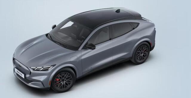 Ford MUSTANG Mach-E Extended Premium RWD 88 kWh | VOORRAAD | Glacier Grey | Panoramadak | Elektrische achterklep | Bang&Olufsen
