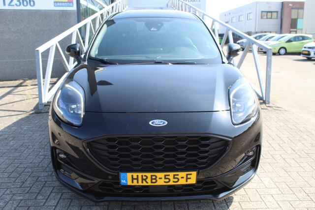Ford PUMA 1.0 EcoBoost Hybrid ST-Line 155pk Automaat/Virtual cockpit/App-connect/Navigatie/Dodehoek detectie/Achteruitrijcamera/Climate control/Adaptive cruise control/Lane assist/Parkeersensoren rondom/Stoelverwarming/Stuurverwarming/Voorruitverwarming/B&O Audio/D