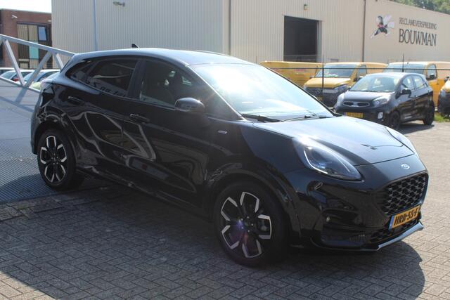 Ford PUMA 1.0 EcoBoost Hybrid ST-Line 155pk Automaat/Virtual cockpit/App-connect/Navigatie/Dodehoek detectie/Achteruitrijcamera/Climate control/Adaptive cruise control/Lane assist/Parkeersensoren rondom/Stoelverwarming/Stuurverwarming/Voorruitverwarming/B&O Audio/D