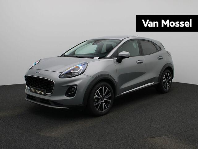Ford PUMA Titanium X 1.0 125Pk | Navigatie | Apple & Android Carplay | Climate Control | Parkeersensoren Achter | B&O Premium Geluidsysteem | Stoel & Stuur Verwarming | Verwarmbare Voorruit | Privacy Glass | All Seasond Banden |