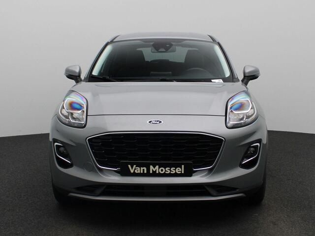 Ford PUMA Titanium X 1.0 125Pk | Navigatie | Apple & Android Carplay | Climate Control | Parkeersensoren Achter | B&O Premium Geluidsysteem | Stoel & Stuur Verwarming | Verwarmbare Voorruit | Privacy Glass | All Seasond Banden |