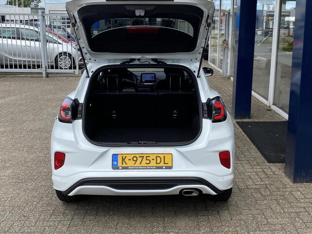 Ford PUMA 1.0 EcoBoost Hybrid ST-Line X / NL-Auto / Half-Leder / Open/Pano-Dak / Bang&Olufsen / Digitaal-Dashboard / LED / DAB / Apple-Carplay & Android-Auto / Navi / Camera / Stoel+Stuurverwarming / Adaptieve Cruise-Control / Climate-Control / ELKTR-Pakket / PDC /