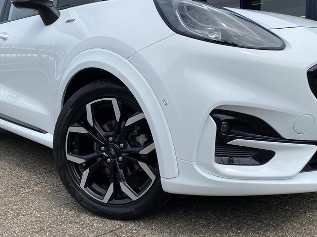Ford PUMA 1.0 EcoBoost Hybrid ST-Line X / NL-Auto / Half-Leder / Open/Pano-Dak / Bang&Olufsen / Digitaal-Dashboard / LED / DAB / Apple-Carplay & Android-Auto / Navi / Camera / Stoel+Stuurverwarming / Adaptieve Cruise-Control / Climate-Control / ELKTR-Pakket / PDC /