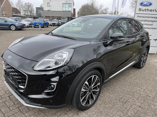 Ford PUMA 1.0 EcoBoost Hybrid Titanium X | 155pk Automaat | Trekhaak | Panoramadak | Adaptive cruise control | Winter-pack | Full-LED koplampen | Handsfree bedienbare achterklep | Dodehoeksensoren